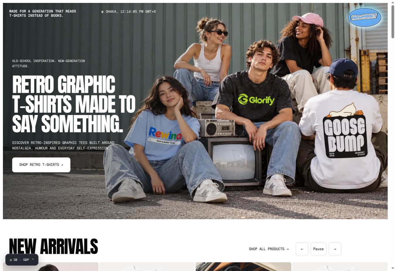 NewMRKT — Shopify Fashion & Lifestyle Store